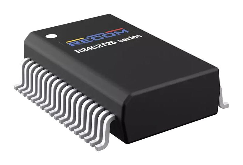 RECOM POWER R24C2T25-CT Isolated Surface Mount DC/DC Converter, ITE & Industrial, Module, 2 W, 2 Output, 22.5 V