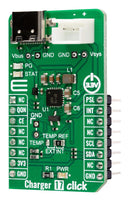 MIKROELEKTRONIKA MIKROE-4823 Add-On Board, Charger 17 Click, 3.3V in, I2C Interface