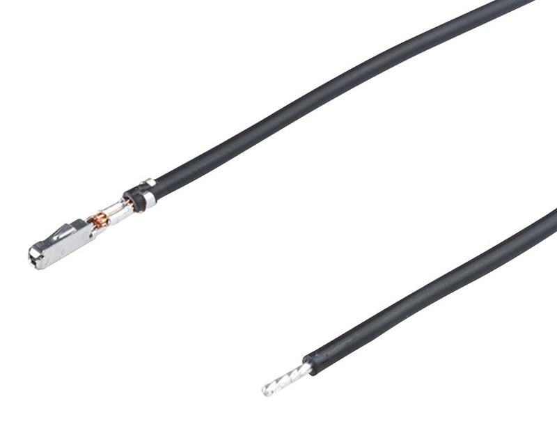 MOLEX 226208-2112 Cable Assembly, Pre-Crimped Lead MOX Socket to Free End, 5.9 ", 150 mm, 226208 Series, Black
