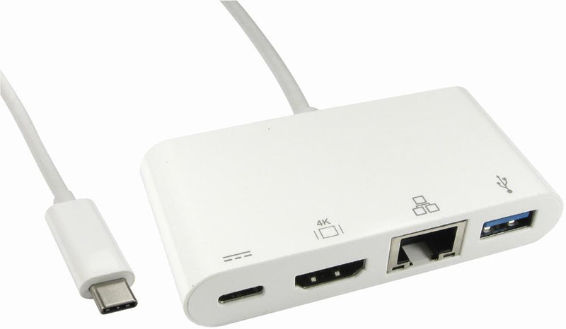 PRO SIGNAL USB3C-HDMI-COMBO ADAPTER,USB C-HDMI-USB3.0 A-ETHERNET