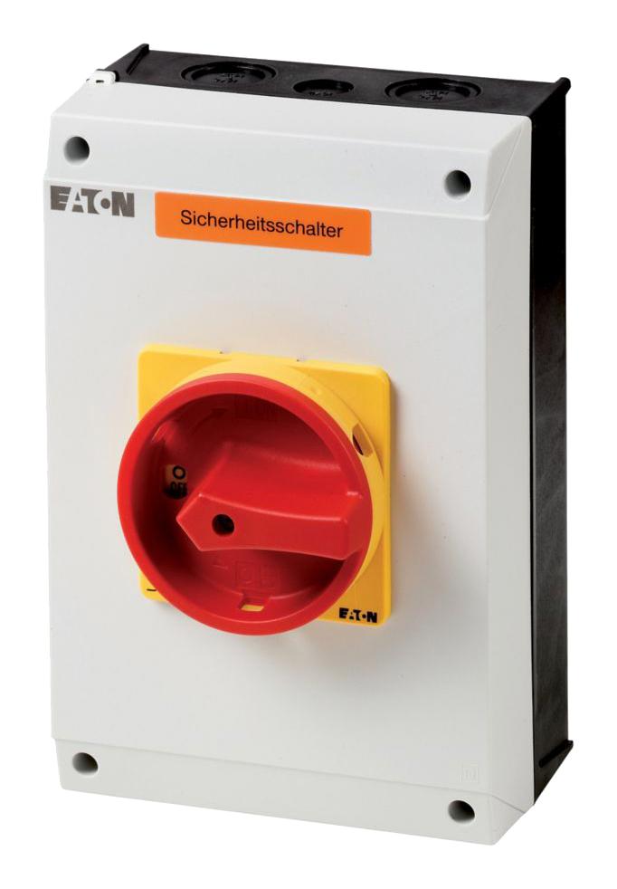 EATON MOELLER P3-63/I4-SI Switch Disconnector, Safety, 3 Pole, 690 V, 63 A, IP65, NEMA 12, Screw, Surface Mount