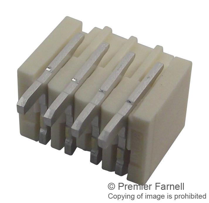 MOLEX 87438-0343 Pin Header, Right Angle, Signal, 1.5 mm, 1 Rows, 3 Contacts, Surface Mount Right Angle