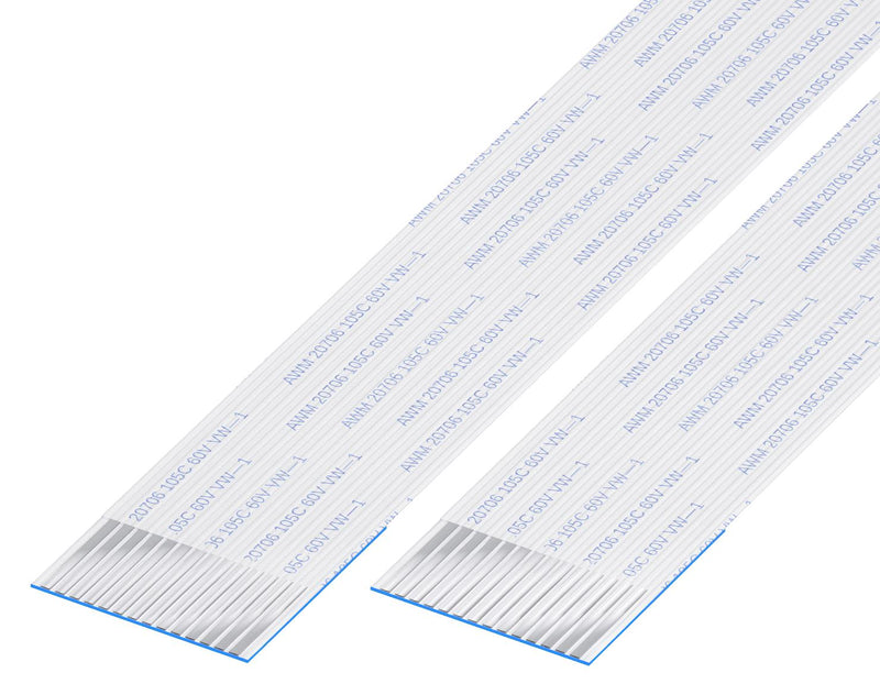 GCT 10-14-A-0304-C-4-08-4-T FFC / FPC Cable, 14 Core, 1 mm, Same Sided Contacts, 12 ", 304 mm, White