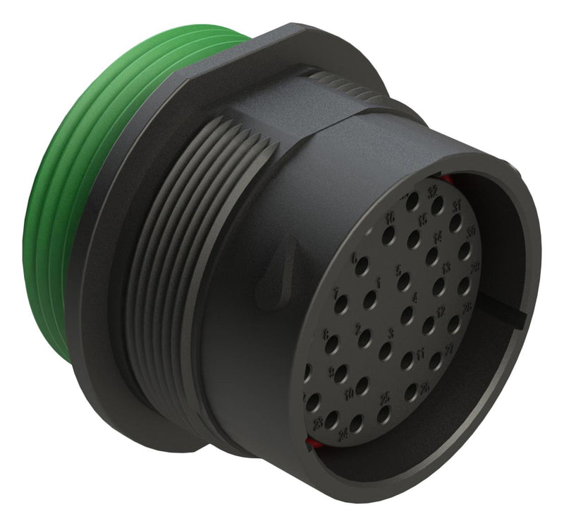 AMPHENOL SINE/TUCHEL AHDP04-24-33SN-WTA CIRCULAR CONNECTOR, RCPT, 24-33, CRIMP