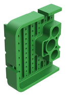 AMPHENOL SINE/TUCHEL AWB-51PCR WEDGELOCK, RIGHT, 51 POS, GREEN