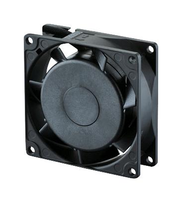 NMB TECHNOLOGIES 08025MB-B3L-AA-00 AC Axial Fan, 230V, Square, 80 mm, 25.3 mm, Ball Bearing, 24.3 CFM