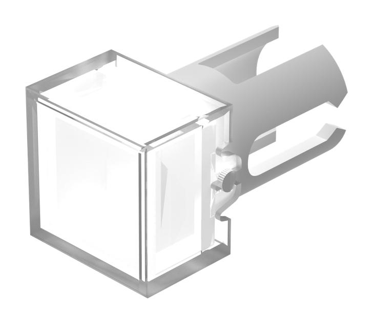 EAO 19-951.9 LENS, ILLUM PB SW, FLUSH, WHT, 7.3X7.3MM