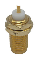 MUELLER ELECTRIC BU-1420701411 RF / Coaxial Connector, SMA Coaxial, Straight Bulkhead Jack, Board Edge / End Launch, 50 ohm
