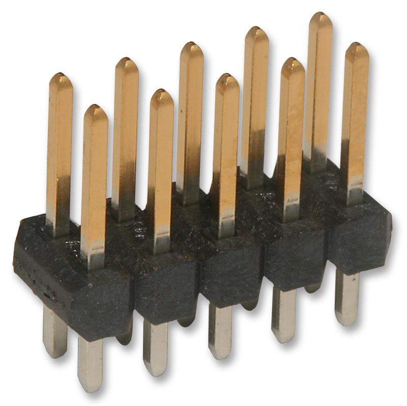 MOLEX 10-89-7100 Pin Header, Signal, 2.54 mm, 2 Rows, 10 Contacts, Through Hole Straight, C-Grid 70280