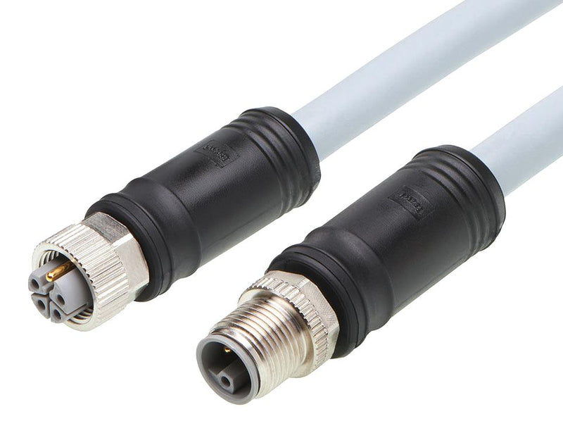 MOLEX 1205010201 Sensor Cable, M12, Micro-Change Receptacle, Micro-Change Plug, 5 Positions, 1 m, 3.3 ft LLP5030B66M010