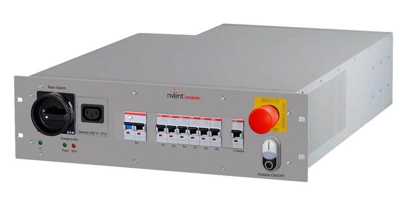 NVENT SCHROFF 21270-003 Power Distribution, 1 Ph, 3U, IP2014, 15 Outlets, 230 V, 16 A, 547.11 mm, 483 mm