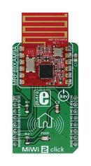 MIKROELEKTRONIKA MIKROE-2925 Add-On Board, MiWi 2 Click Board, Sub-GHz Transceiver, FSK/OOK, 200kbps/40kbps, MikroBUS