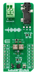 MIKROELEKTRONIKA MIKROE-5796 Add-On Board, AudioAMP 12 Click, 3.3V/5V in, GPIO Interface, Amplifier