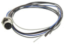 TE CONNECTIVITY T4171110005-002 Sensor Cable, M12 Receptacle, Free End, 5 Positions, 500 mm, 19.7 ", T417 Series