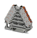 PHOENIX CONTACT 3270246 DIN Rail Mount Terminal Block, 16 Ways, 26 AWG, 14 AWG, 1.5 mm&sup2;, Push In, 17.5 A