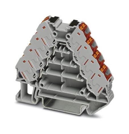 PHOENIX CONTACT 3270246 DIN Rail Mount Terminal Block, 16 Ways, 26 AWG, 14 AWG, 1.5 mm&sup2;, Push In, 17.5 A