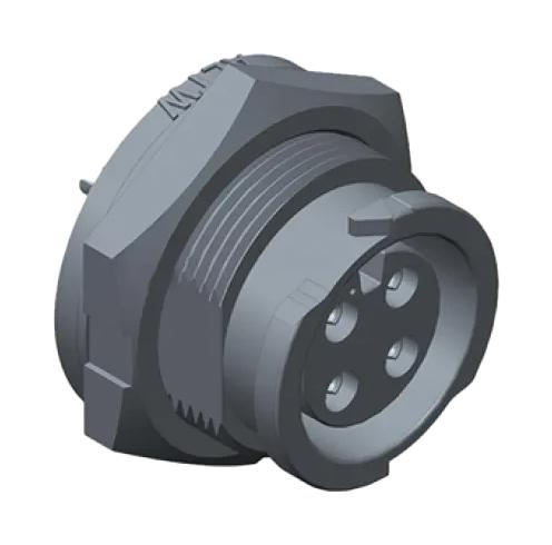 AMPHENOL LTW CBD-08PMFS-QC8001 Circular Connector, Hybrid, Circular Industrial, X-Lok C Size Series, Panel Mount Plug, 8 Contacts