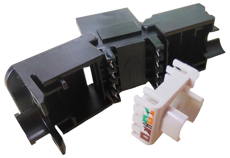TUK SGKCTBPM Modular Connector, Black, RJ45 Jack, 1 x 1 (Port), 8P8C, Cat6, Cat6a, Panel Mount GTIN UPC EAN: 5055386511461