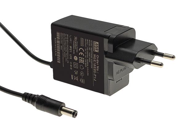 MEAN WELL NGE18E15-P1J AC/DC Power Supply, ITE, Industrial, Household, Medical, 1 Output, 18 W, 15 V, 1.2 A