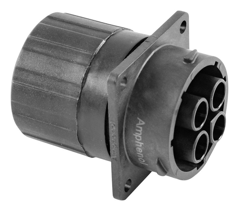 AMPHENOL SINE/TUCHEL RTS018N4SHEC03 CIRCULAR CONNECTOR, RCPT, 4POS, CRIMP