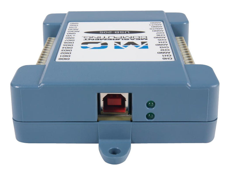 DIGILENT MCC USB-205 Data Acquisition Unit, 8 Channels, 500 kSPS, 500 mA, 1 MHz, 28.96 mm