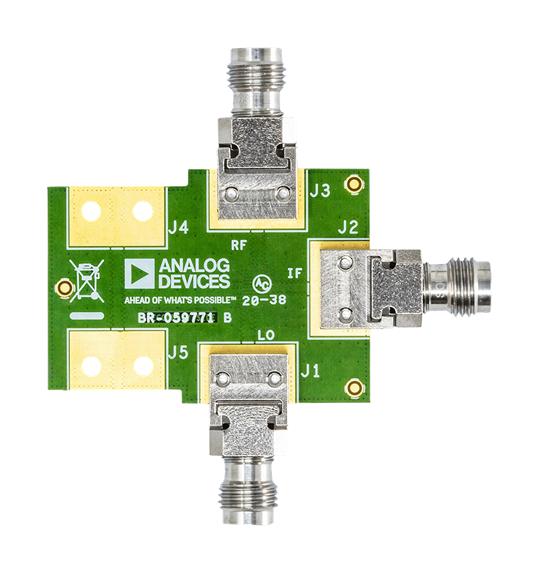 ANALOG DEVICES ADMV1550-EVALZ Evaluation Board, ADMV1550ACCZ, 15GHz to 65GHz, GaAs, MMIC, Double Balanced Mixer