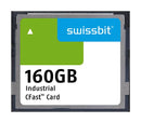 SWISSBIT SFCA160GH1AO2TB-I-VC-21P-STD Flash Memory Card, 3D pSLC, CFast Card, Industrial, 160 GB, 3.3 V, -40 &deg;C, 85 &deg;C, F-86 Series