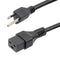 L-COM C19LN515P-15-10F PWR CORD, NEMA 5-15P-IEC C19, 10