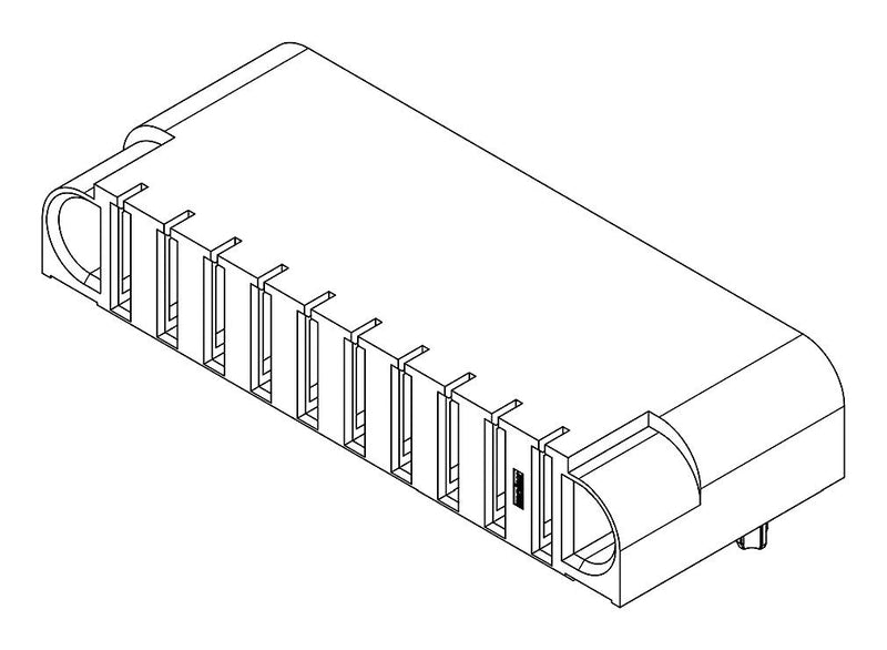 MOLEX 219564-0009 Rectangular Power Connector, R/A, 9 Contacts, Guardian HD 219564 Series, PCB Mount, Press Fit