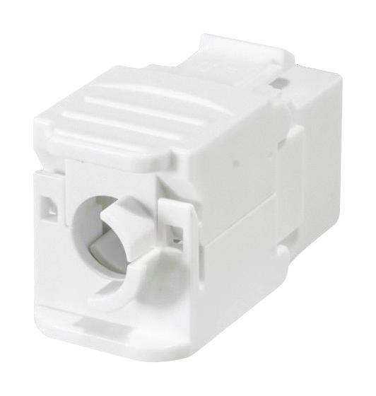 TUK SGKWHCT Modular Connector, White, RJ45 Jack, 1 x 1 (Port), 8P8C, Cat6, Cat6a, Cable Mount, Panel Mount GTIN UPC EAN: 5055386511423