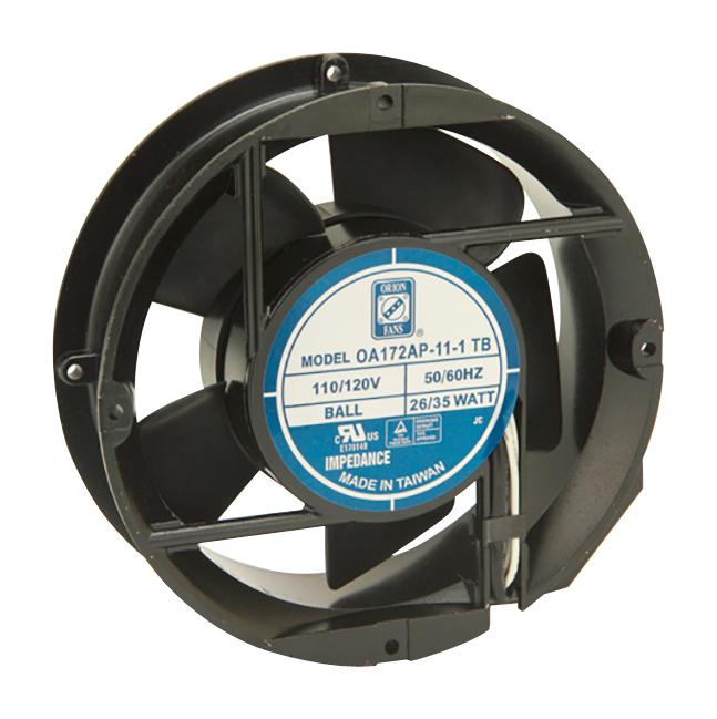 ORION FANS OA172AP-11-1TB AXIAL FAN, BALL, 235CFM, 52DB, 35W, 115V