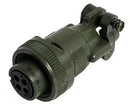 ITT CANNON MS3106F16S-4S Circular Connector, MIL-DTL-5015 Series, MS3106 Series, Straight Plug, 2 Contacts, Solder Socket
