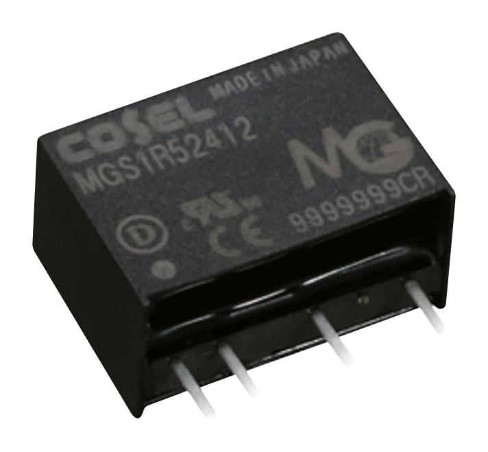 COSEL MGS1R51205 Isolated Through Hole DC/DC Converter, ITE, SIP, 4:1, 1.5 W, 1 Output, 5 V