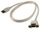 L-COM UPMAA-1M UPMAA-1M USB Cable Type A Plug to Receptacle 1 m 3.3 ft 2.0 Grey New