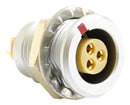 Multicomp PRO MCEGG1BC303KS MCEGG1BC303KS Circular Connector MC 1BC Panel Mount Receptacle 3 Contacts Solder Socket Push-Pull