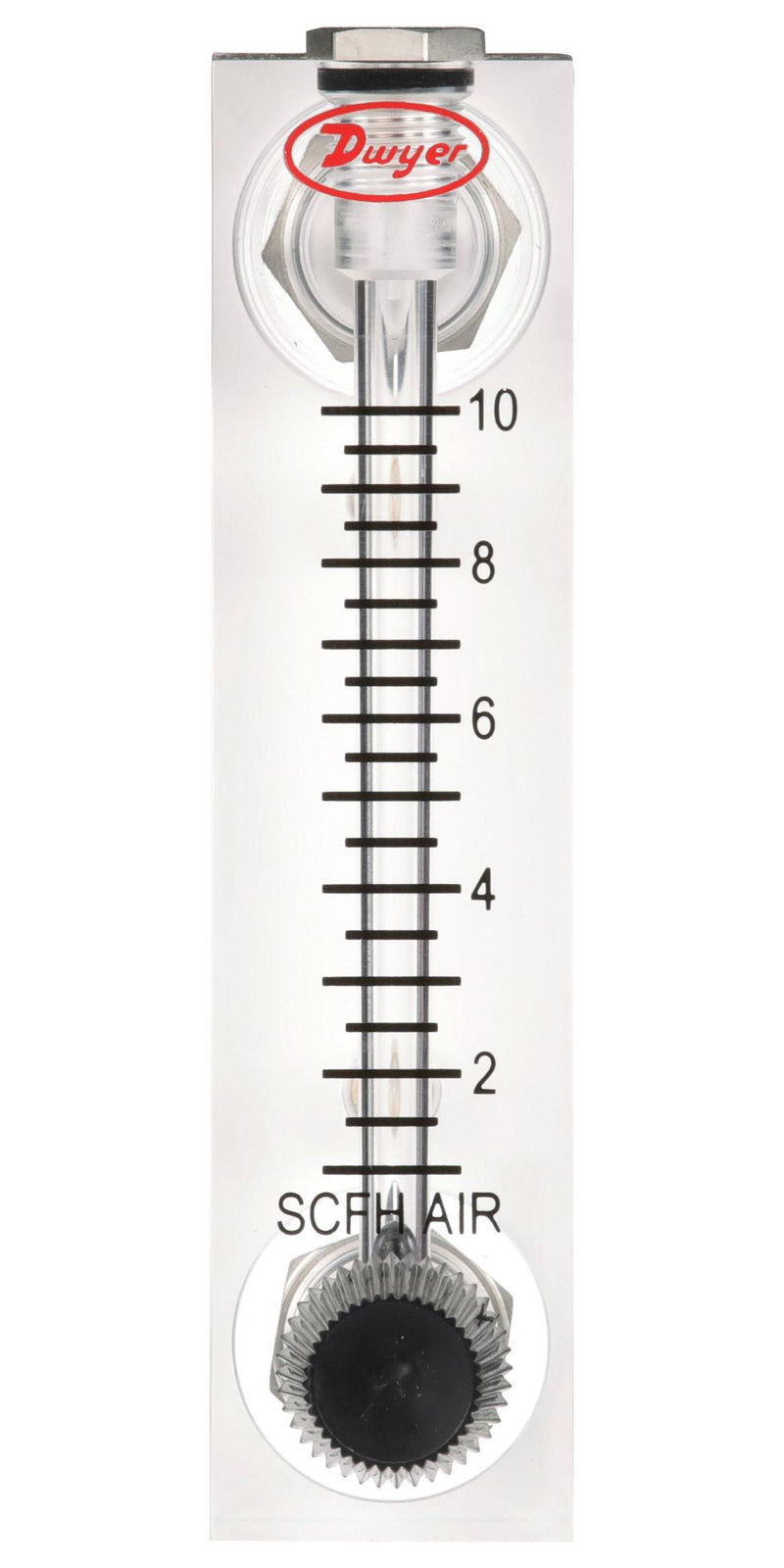 DWYER VFA-42-SSV Liquid Flowmeter, 0.03GPM (US) to 0.17GPM (US), 6.9bar, 3.175mm, 5%, Stainless Steel Valve