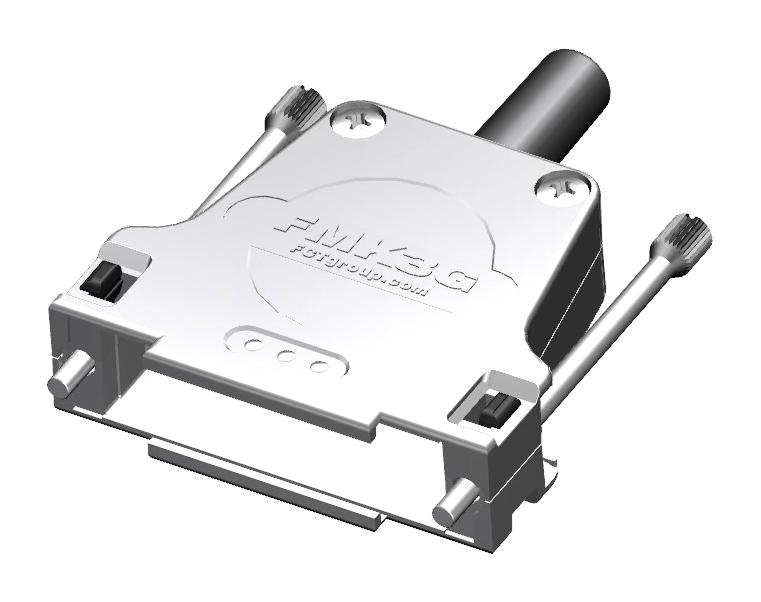 MOLEX 173111-0083 D Sub Backshell, 173111 Series, DB, 180&deg;, Zinc Diecast Body