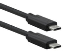 ROLINE 11.02.9070 USB Cable, Type C Plug to Type C Plug, 500 mm, 19.7 ", USB 3.2, Black, E-Marked Cable