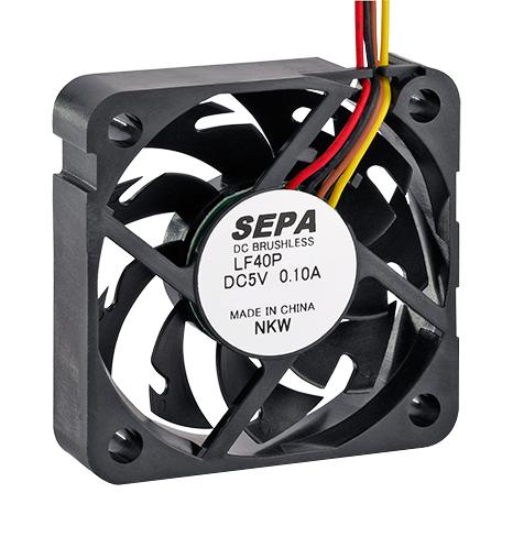 SEPA LF40P05PSE00A DC Axial Fan, 5 V, Square, 40 mm, 10 mm