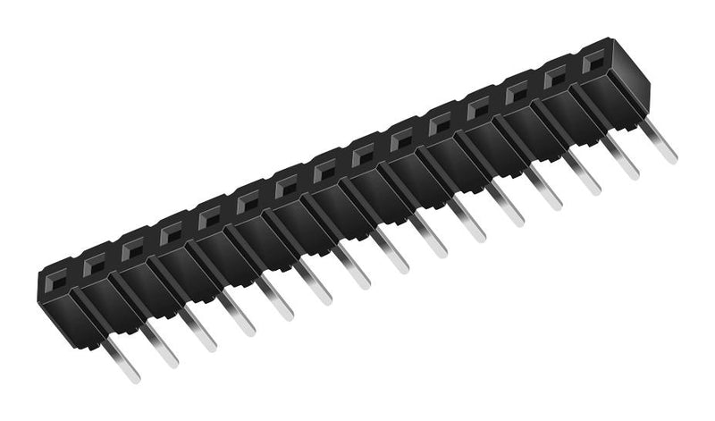 SAMTEC CES-105-01-L-S PCB Receptacle, Board-to-Board, 2.54 mm, 1 Rows, 5 Contacts, Through Hole Mount, CES