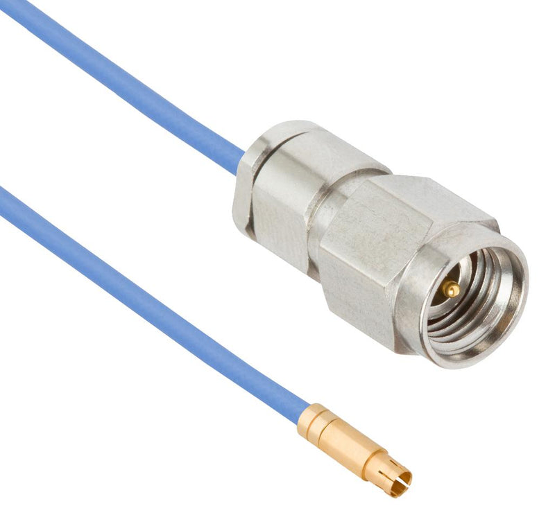 AMPHENOL SV MICROWAVE 7083-0006 RF / Coaxial Cable Assembly, Coaxial Socket to 2.92mm RP Plug, 0.047" Flexible, 50 ohm, 12 "