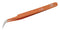 AVEN 18072EZ Tweezer, Precision, Curve/Pointed Tip, Style 7, 115mm OAL, Anti Acid & Anti Magnetic Stainless Steel