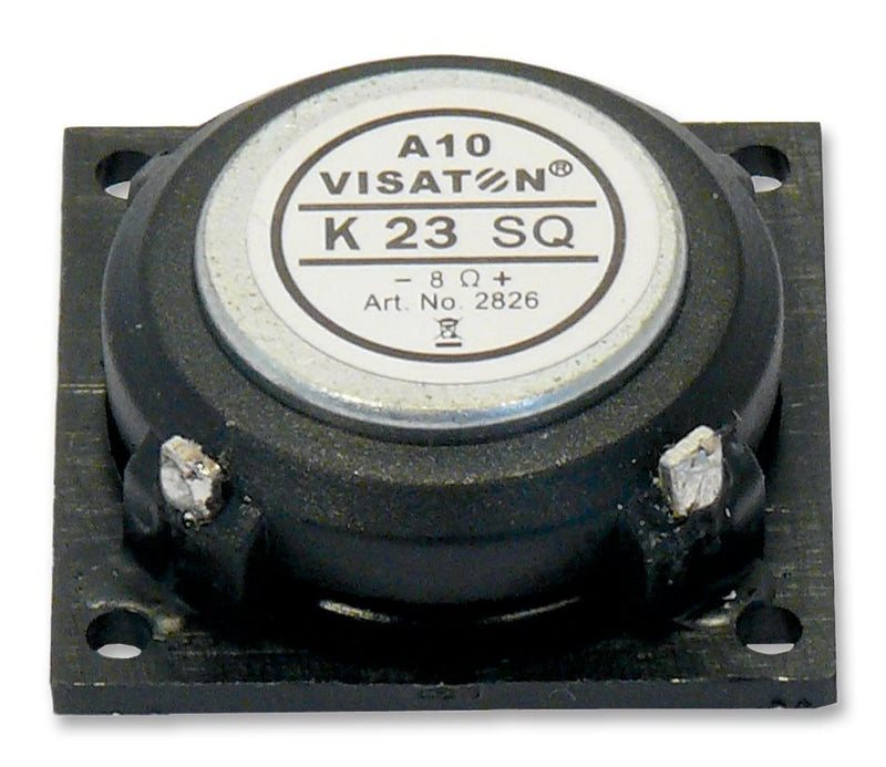 VISATON 2826 Speaker, Mini, 0.9 ", 500 mW, 8 ohm, 74 dB, 300 Hz to 19 kHz