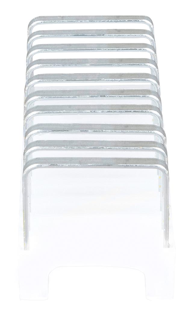 KLEIN TOOLS 450-004 Insulated Cable Staple, Insulated, 12mm Bore Diameter, 22mm Leg Length, Steel/Plastic