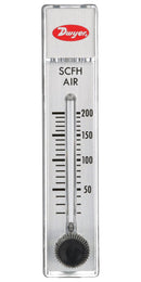 DWYER RMA-10-SSV Air Flowmeter, SS Valve, 20 to 240 SCFH, 100 psi, 4 % Accuracy, 1/8" FNPT, RATE-MASTER RMA Series
