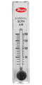 DWYER RMA-10-SSV Air Flowmeter, SS Valve, 20 to 240 SCFH, 100 psi, 4 % Accuracy, 1/8" FNPT, RATE-MASTER RMA Series