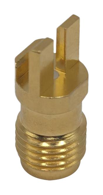 MUELLER ELECTRIC BU-1420761861 RF / Coaxial Connector, SMA Coaxial, Straight Jack, Board Edge / End Launch, 50 ohm, Brass