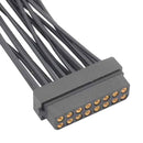HARWIN M80-8881201 Rectangular Connector, Small Bore, 28-24AWG, Datamate L-Tek M80 Series, 12 Contacts, Receptacle