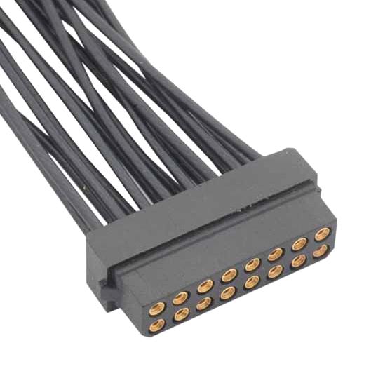 HARWIN M80-8881201 Rectangular Connector, Small Bore, 28-24AWG, Datamate L-Tek M80 Series, 12 Contacts, Receptacle