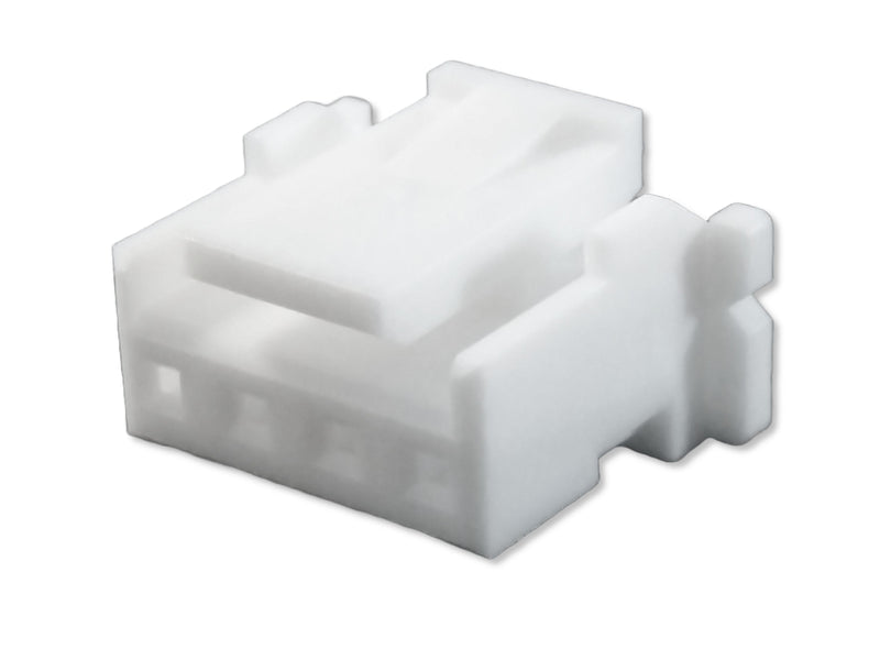 MULTICOMP PRO MP013300 Connector Housing, White, MP W2B LOCK 2MM, Receptacle, 4 Ways, 2 mm